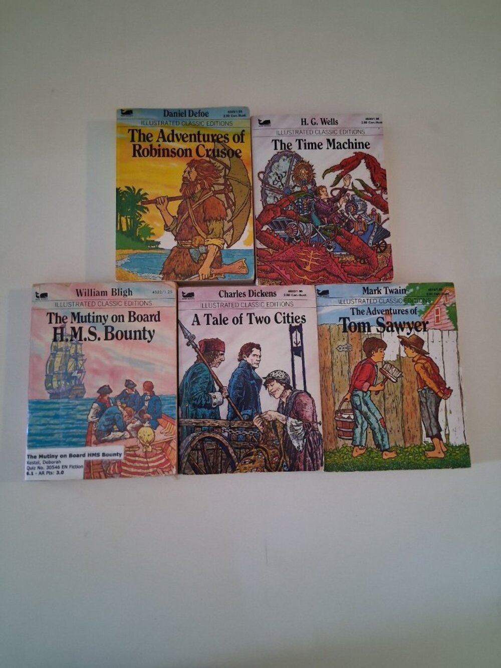 VTG Illustrated Classic Novels Abridged Paperback Books BE5